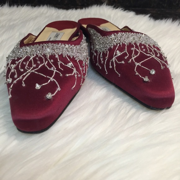 *Jimmy Choo Embroidered Satin Sequin Mule - Picture 4 of 8